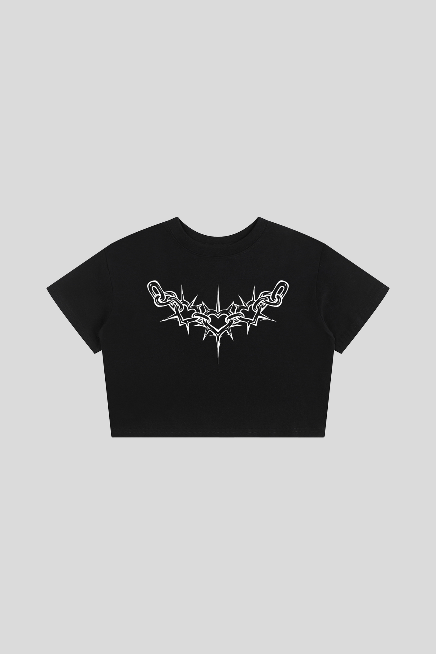 "HeartLock" Womens Crop Tee