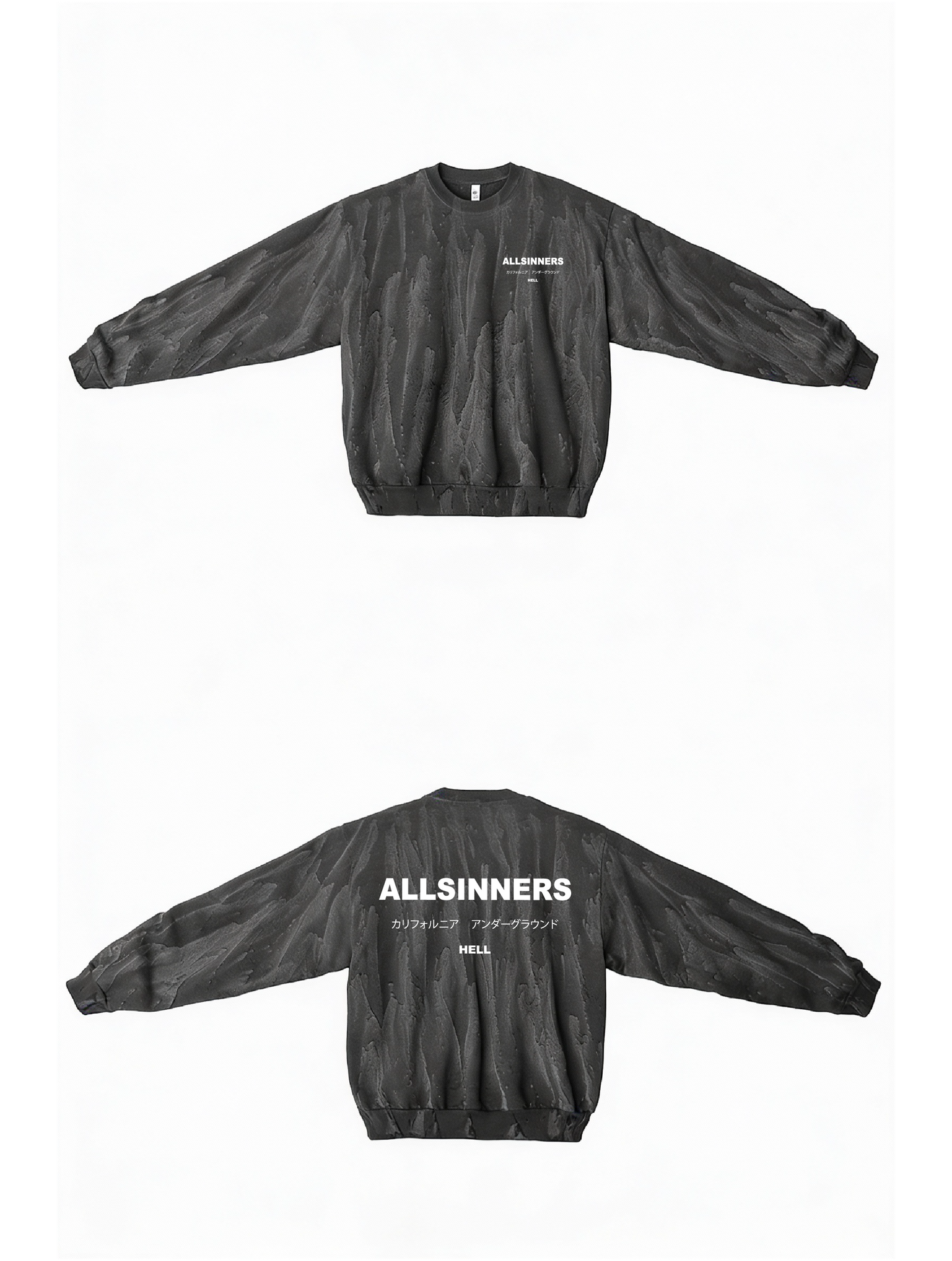 Drip Dyed ALLSINNERS Crew Sweatshirt