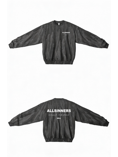 Drip Dyed ALLSINNERS Crew Sweatshirt