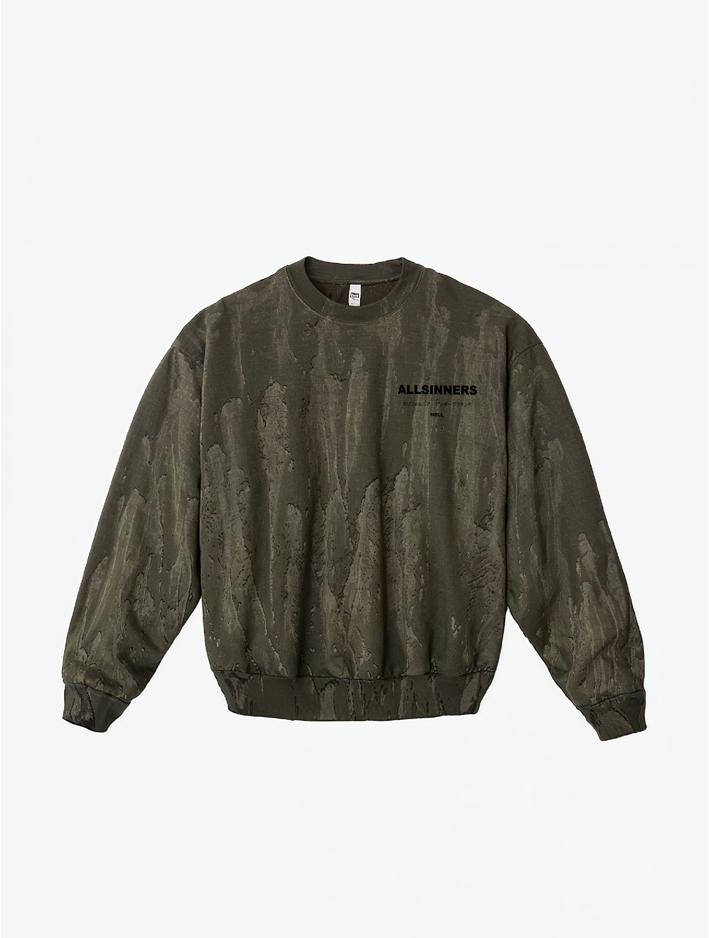 Drip Dyed ALLSINNERS Crew Sweatshirt