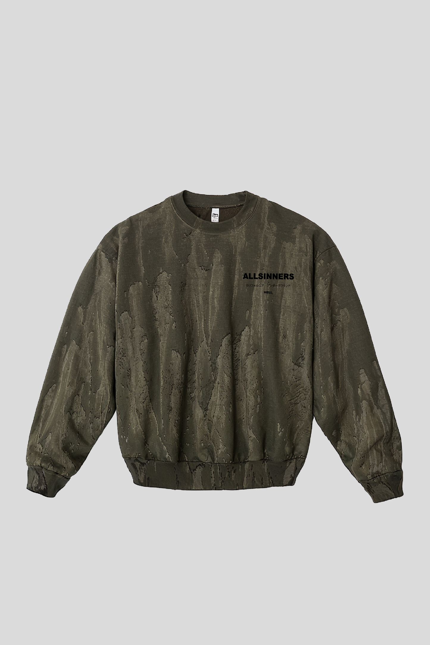 Drip Dyed ALLSINNERS Crew Sweatshirt
