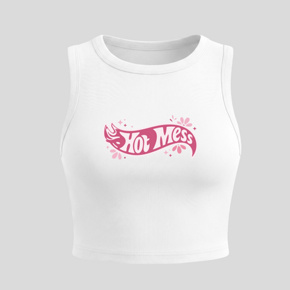 "Hot Mess" Crop Tank Top