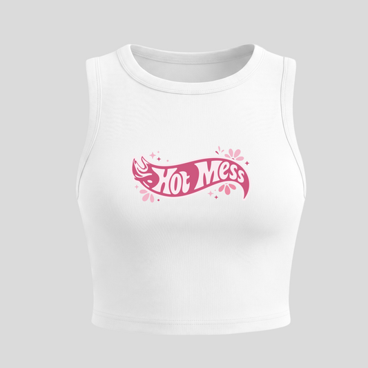 "Hot Mess" Crop Tank Top