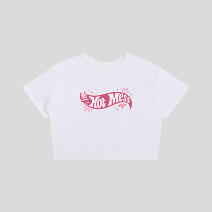 "Hot Mess" Crop Tee