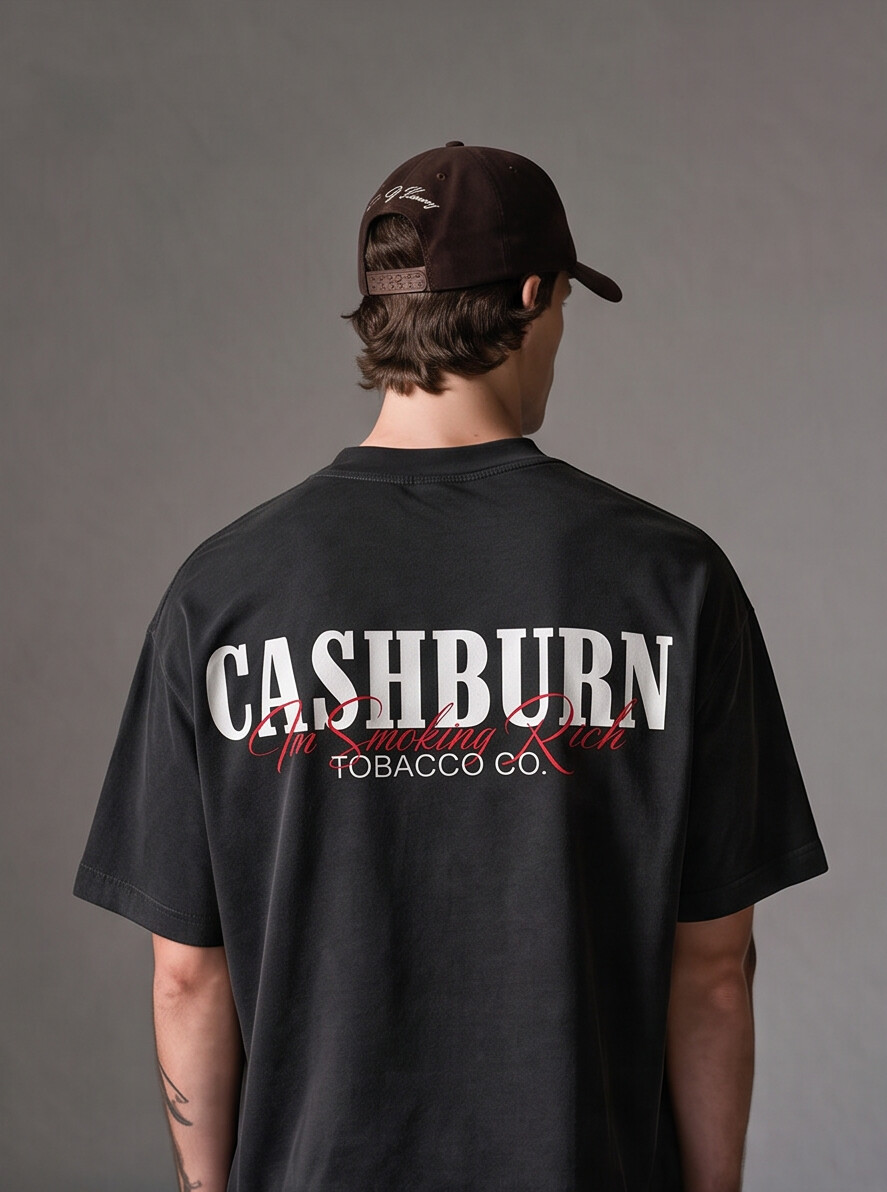 ALLSINNERS Smoking Rich (Black Tee)