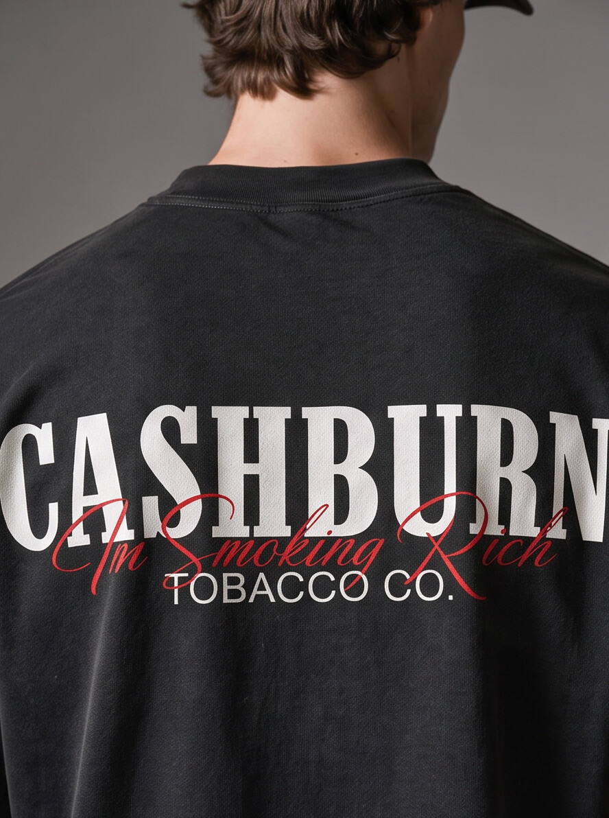 ALLSINNERS Smoking Rich (Black Tee)