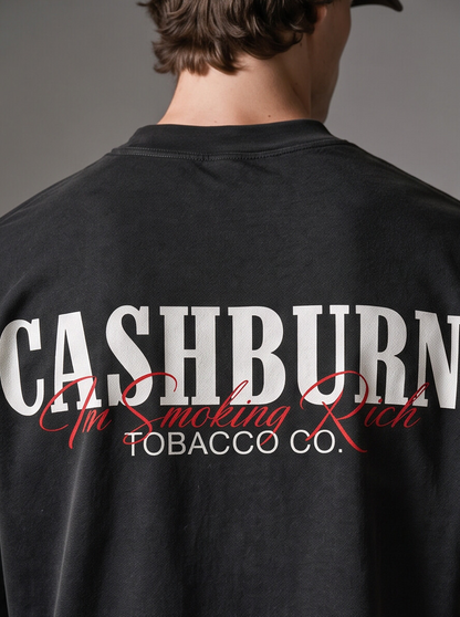 ALLSINNERS Smoking Rich (Black Tee)