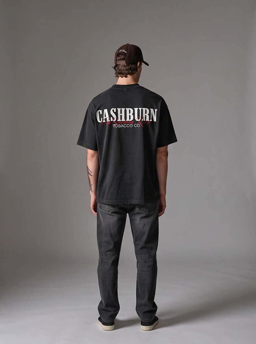 ALLSINNERS Smoking Rich (Black Tee)
